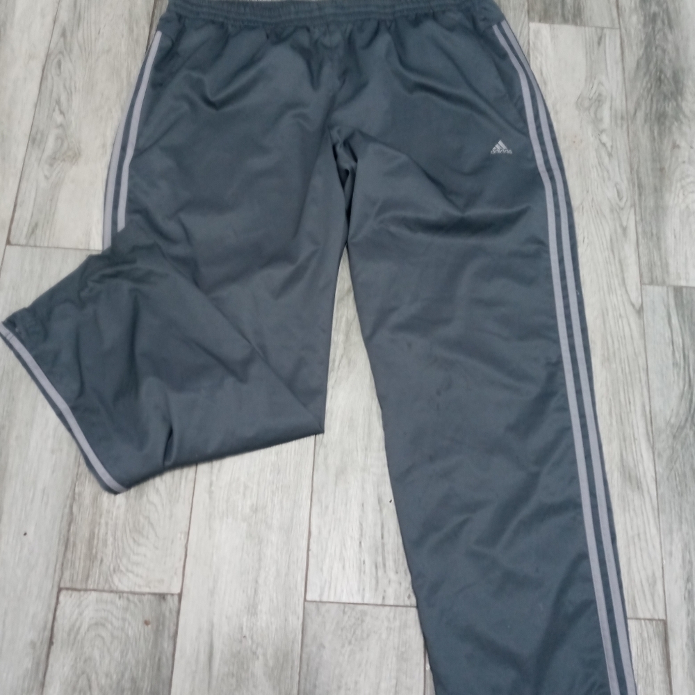 Adidas Climalite Men's Track Pants 3Stripes On Sides Mesh Lining 2XL - Picture 4 of 8